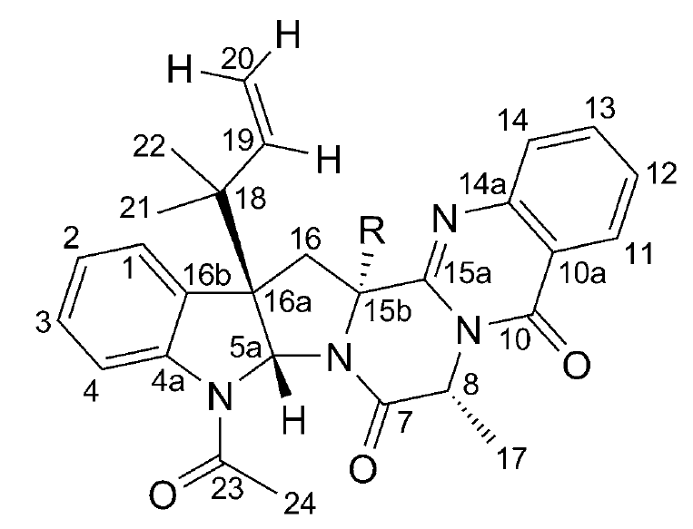 5-N-acetylardeemin and 5-N-Acetyl-15bb-hydroxyardeemin